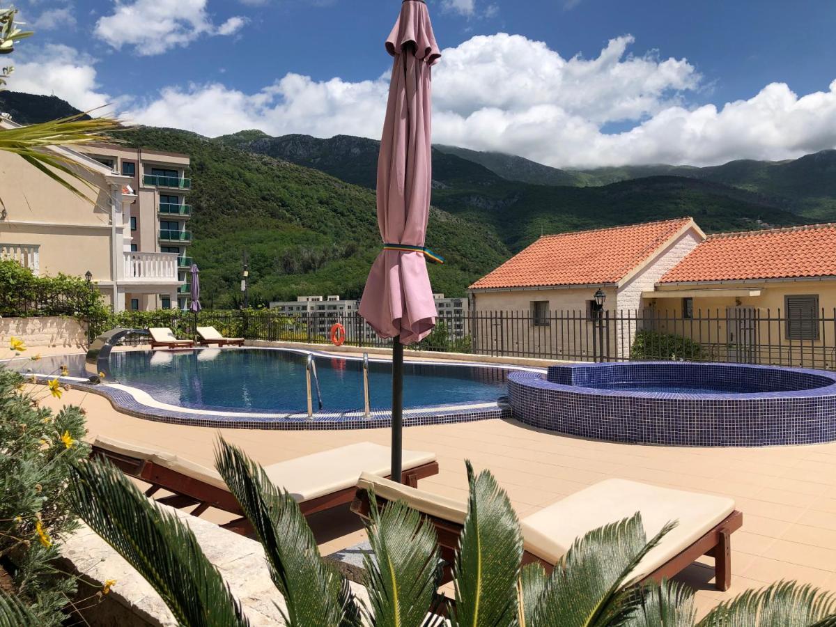 Sea View Two Bedroom Family Apartment With Pool - Sunset Ivanovici Bečići Zewnętrze zdjęcie